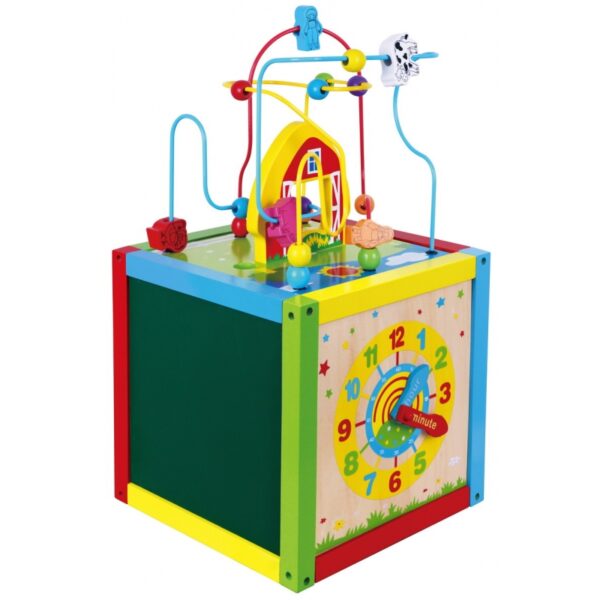 Голям дървен куб с активности от Viga toys-bellamiestore