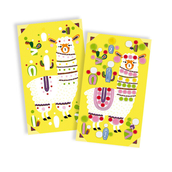 Janod творчески комплект с помпони Лама-bellamiestore