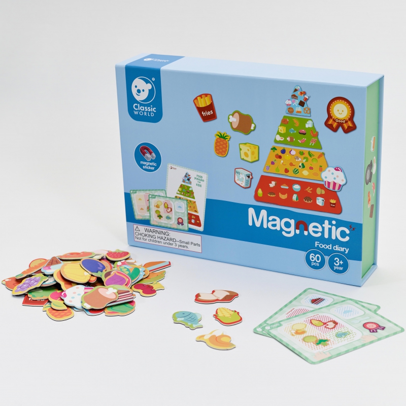 Магнитна образователна игра - Хранителни продукти от Classic World-bellamiestore