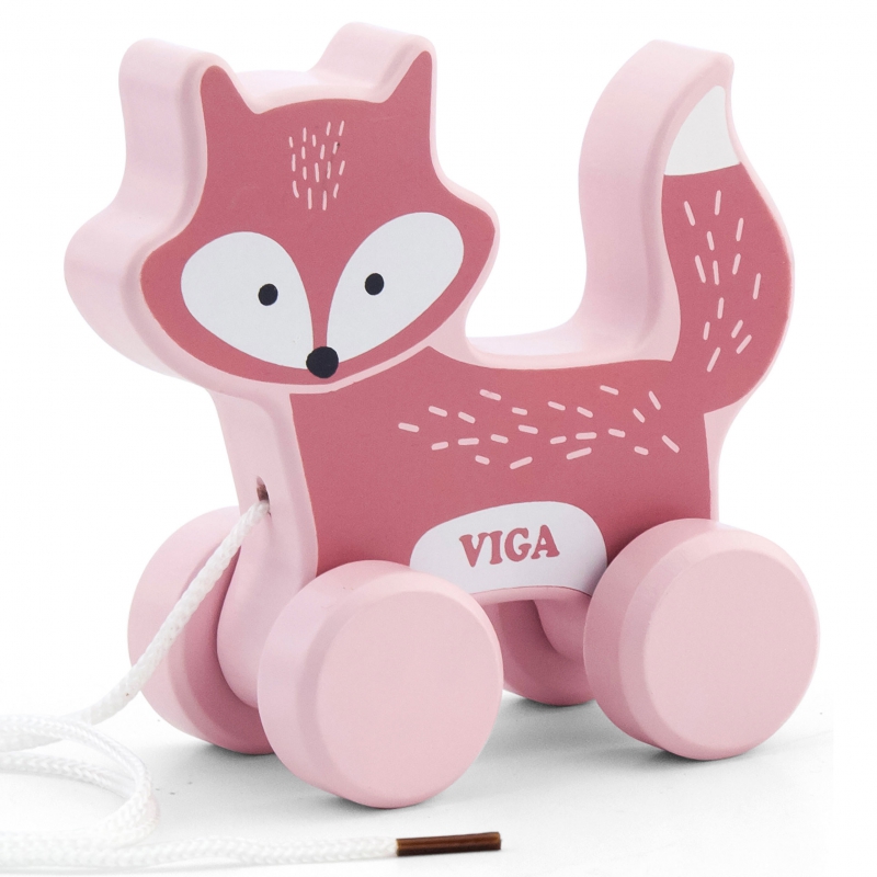 Polar B играчка за дърпане лисица от Viga toys