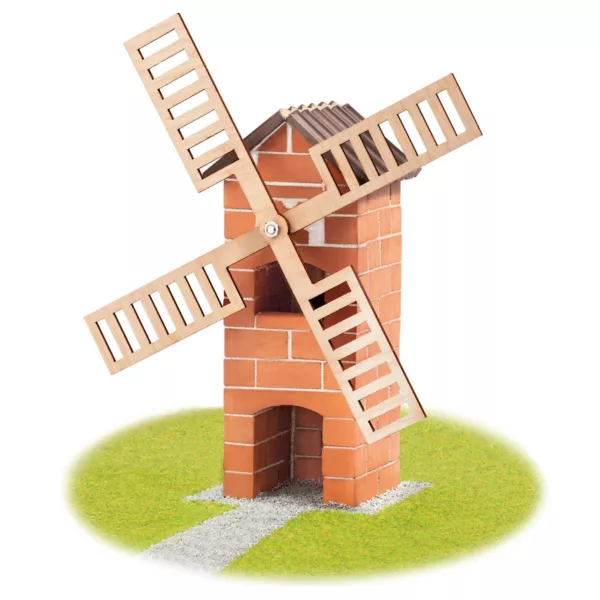 Конструктор с тухли Вятърна мелница 100 части Teifoc завършен модел 7+