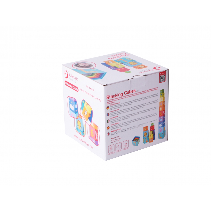 Цветна пирамада Джунглата от картонени кубчета-bellamiestore