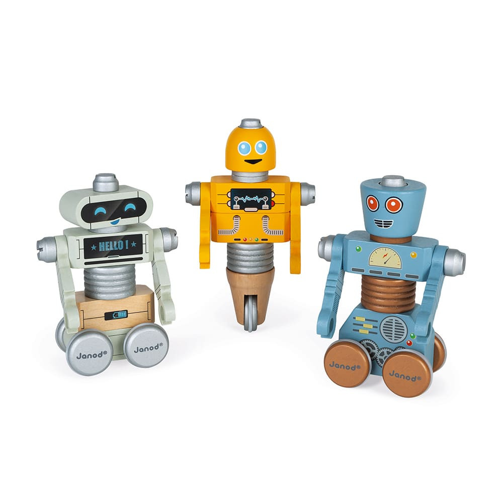 Дървена играчка - Направи си роботи от Janod-bellamiestore