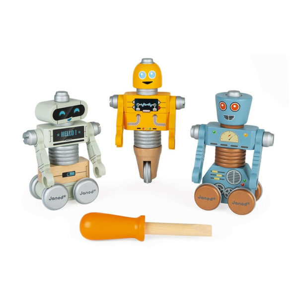 Дървена играчка - Направи си роботи от Janod-bellamiestore
