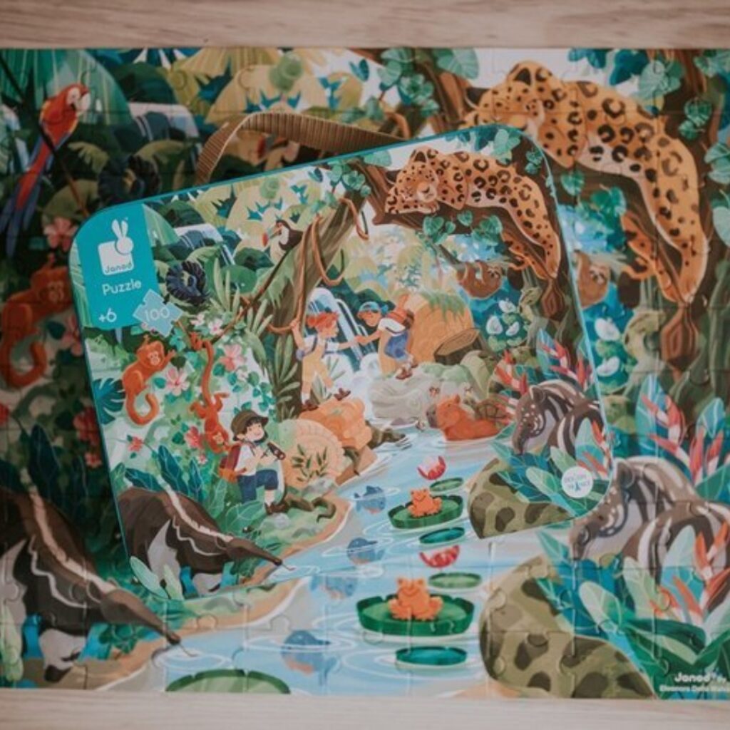 Janod Приключения в джунглата пъзел за деца-bellamiestore