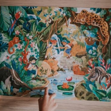 Janod Приключения в джунглата пъзел за деца-bellamiestore