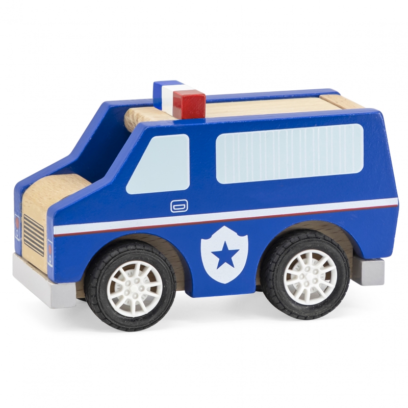 Дървена играчка полицейска кола от Viga toys-bellamiestore