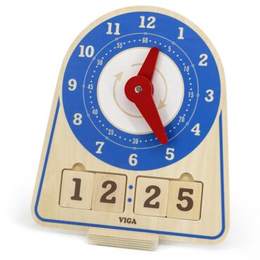Дървена образователна играчка Часовник от Viga toys-bellamiestore