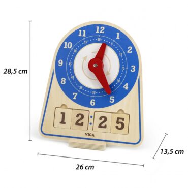 Дървена образователна играчка Часовник от Viga toys-bellamiestore