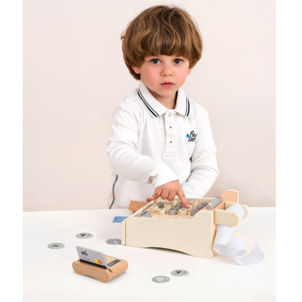 Детски касов апарат от дърво - New classic toys-bellamiestore