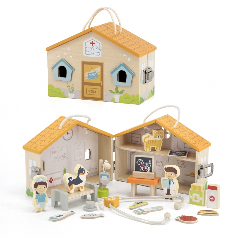Комплект за игра - Клиника за животни от Viga toys-bellamiestore