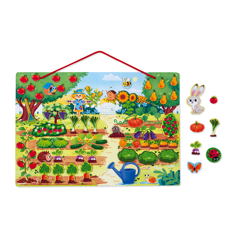 Детска игра от Janod - Моята магнитна градина-bellamiestore