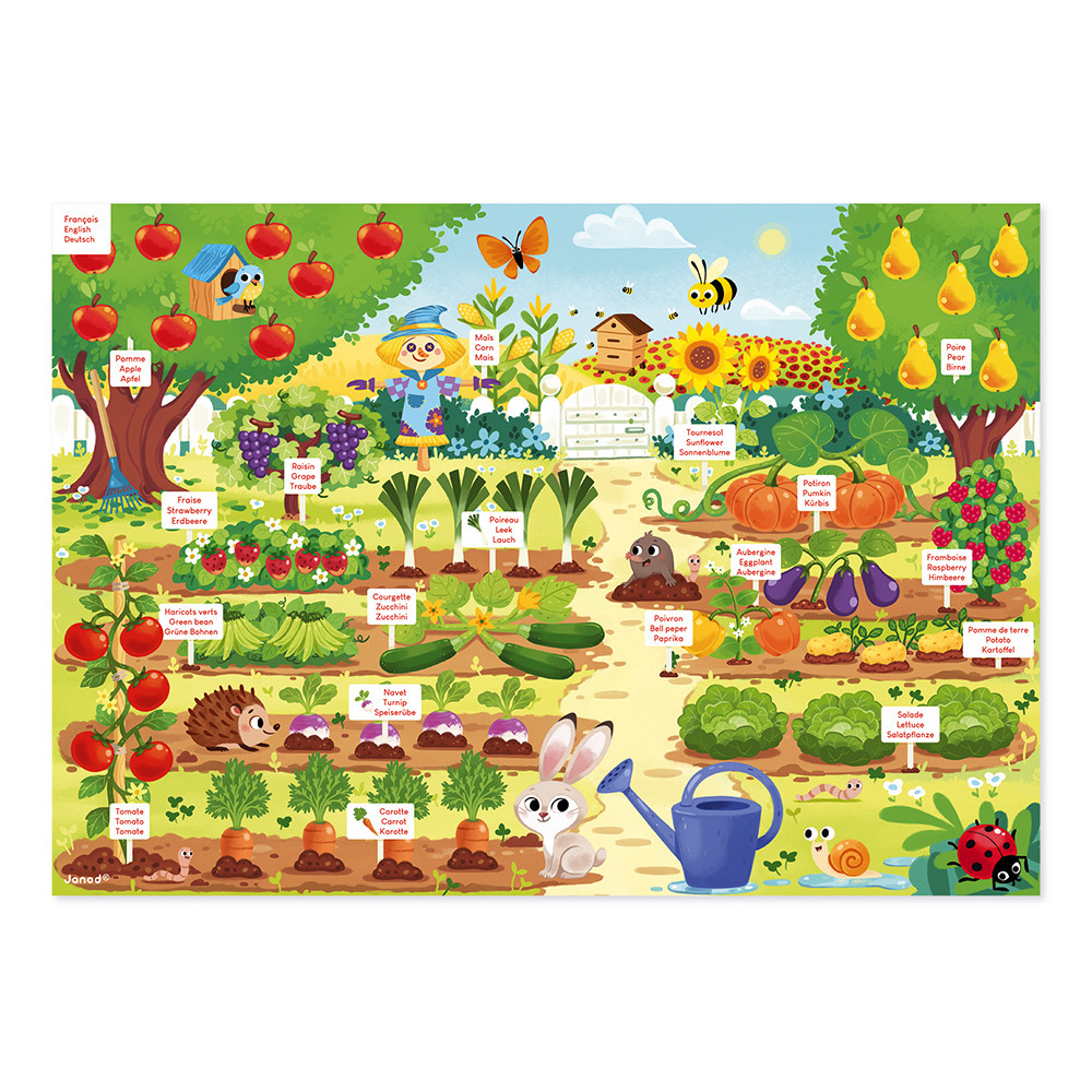 Детска игра от Janod - Моята магнитна градина-bellamiestore