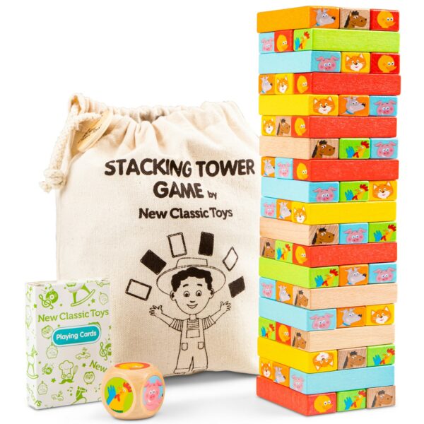 Образователна игра Дженга от New classic toys-bellamiestore