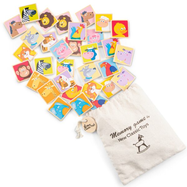 Образовтелнна игра за памет с животни от New classic toys-bellamiestore