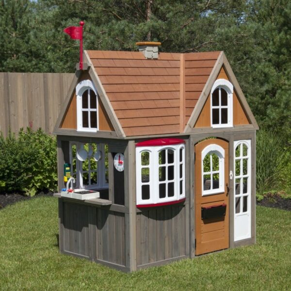 Просторна детска къща за двора от KidKraft-bellamiestore