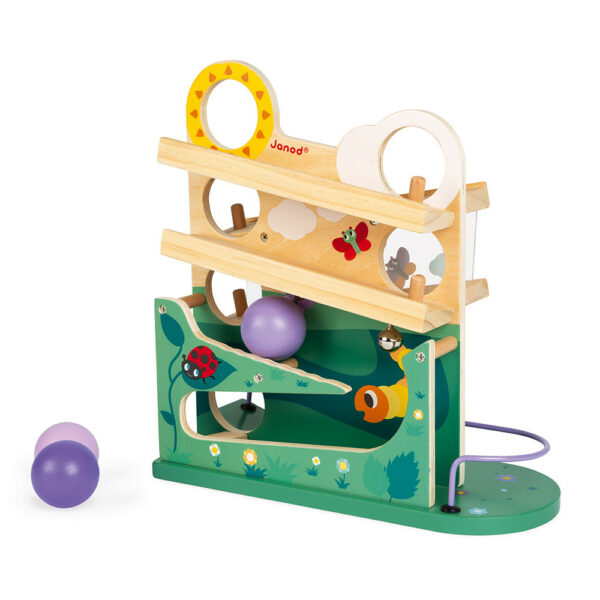 Ролбан с топки Гъсеница от Janod-bellamiestore