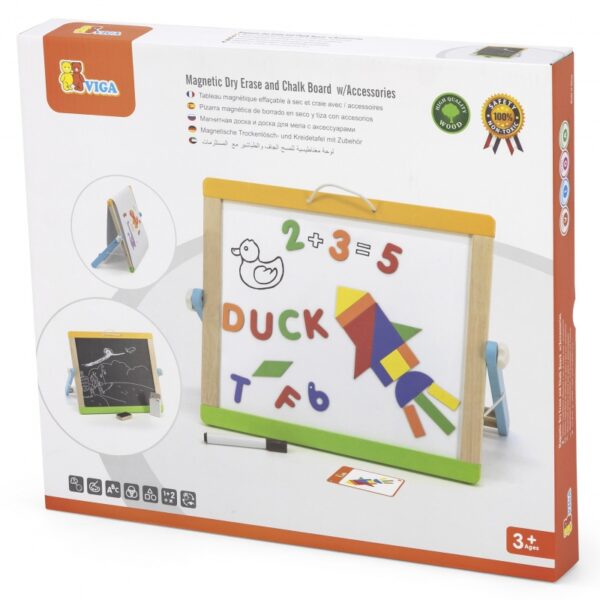 Настолна магнитна дъска с аксесоари от Viga toys- монтесори