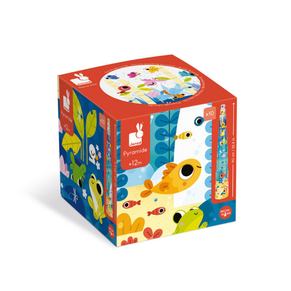 Пирамида от детски кубчета Живота в езерото-bellamiestore