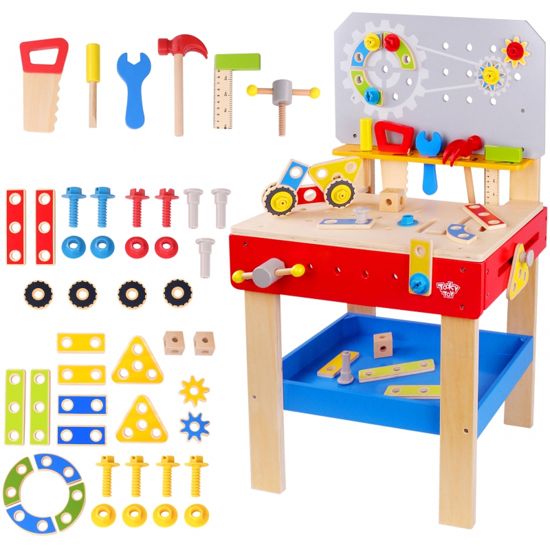 Tooky toy детска дървена работилница-bellamiestore