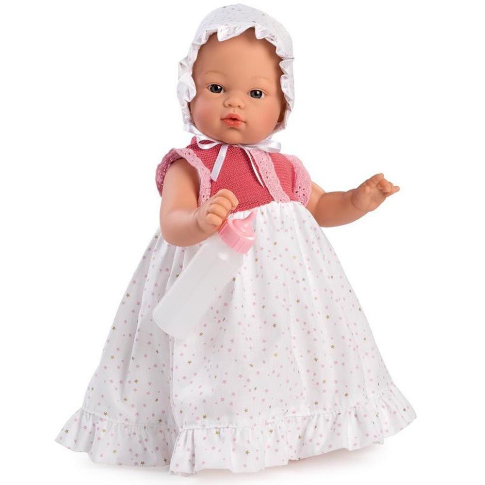 Бебе кукла Коке с дълга рокля и биберон от Asi dolls-bellamiestore