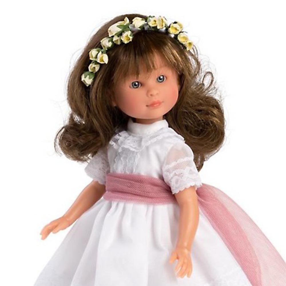 Ръчно правена детска кукла с бална рокля Силия-bellamiestore