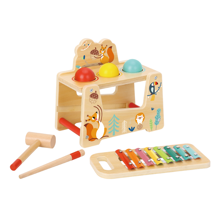 Tooky toy играчка ксилофон с топки и чукче-bellamiestore