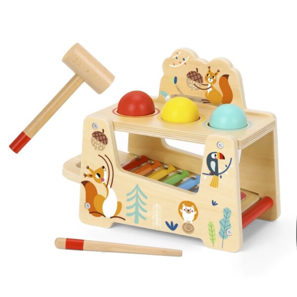 Tooky toy играчка ксилофон с топки и чукче-bellamiestore
