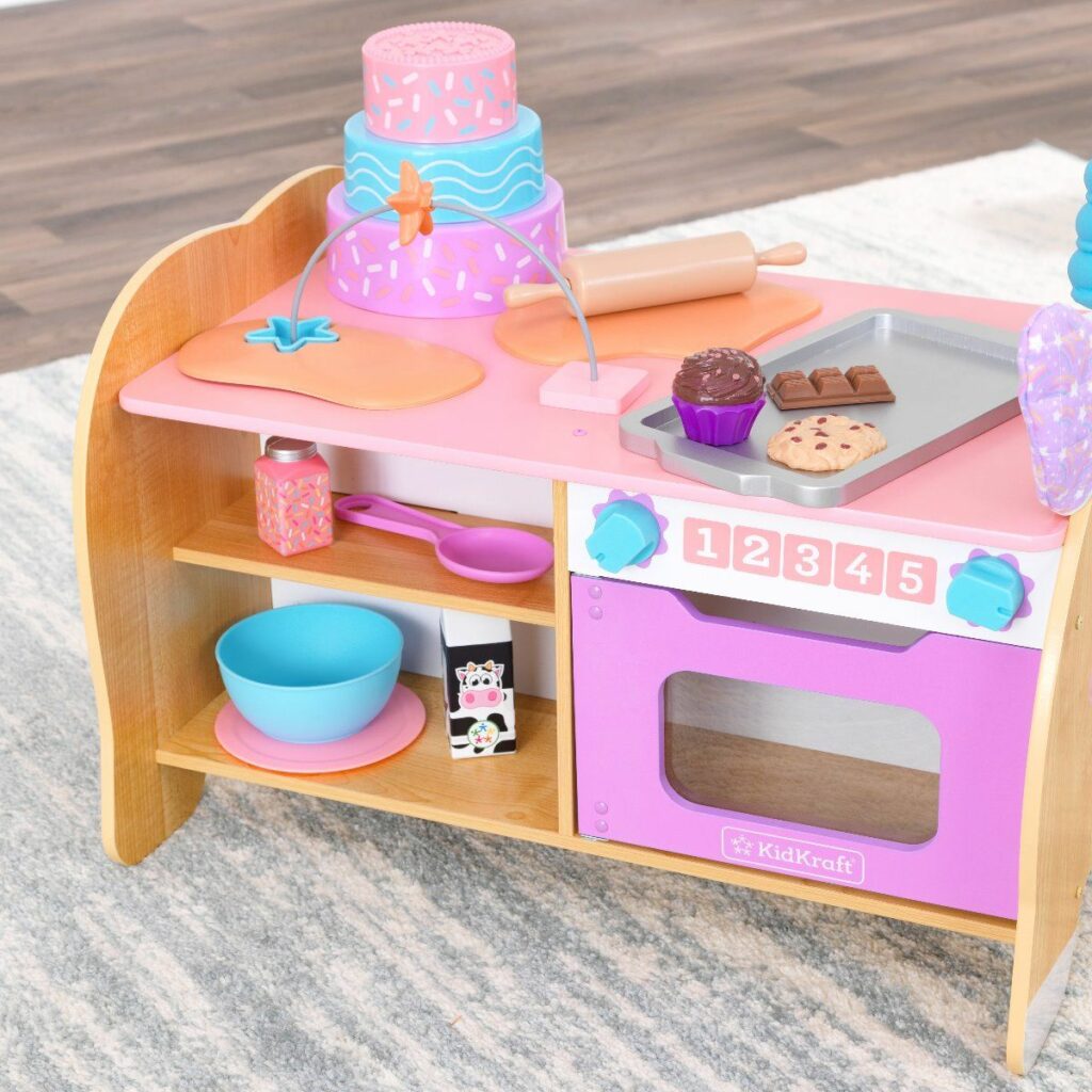 Kidkraft дървена кухня с активен център за игра Еднорог-bellamiestore