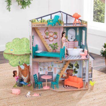 Kidkraft къща за кукли със заден двор -bellamiestore