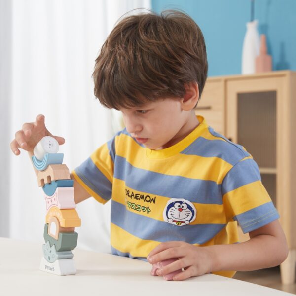 Дървена кула за баланс и пъзел Polar B от Viga toys-bellamiestore