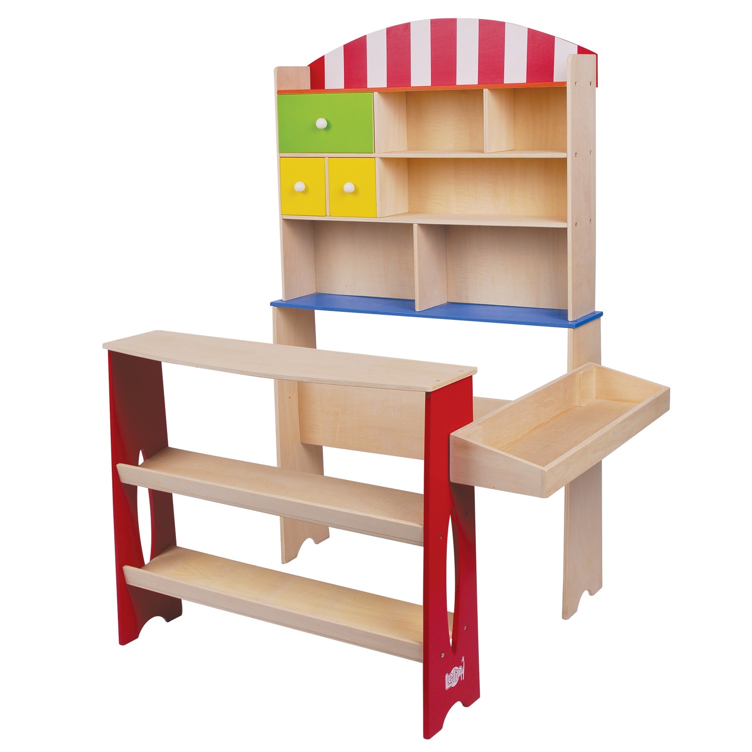 Дървен магазин за игра от Lelin toys-bellamiestore