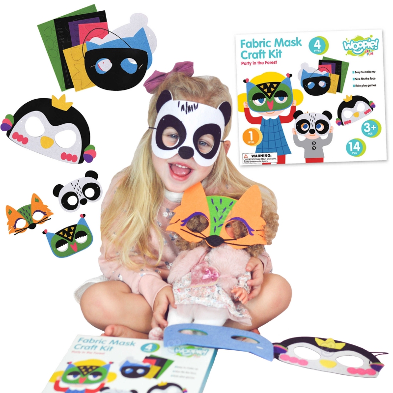 Комплект за правене на забавни маски с животни-bellamiestore
