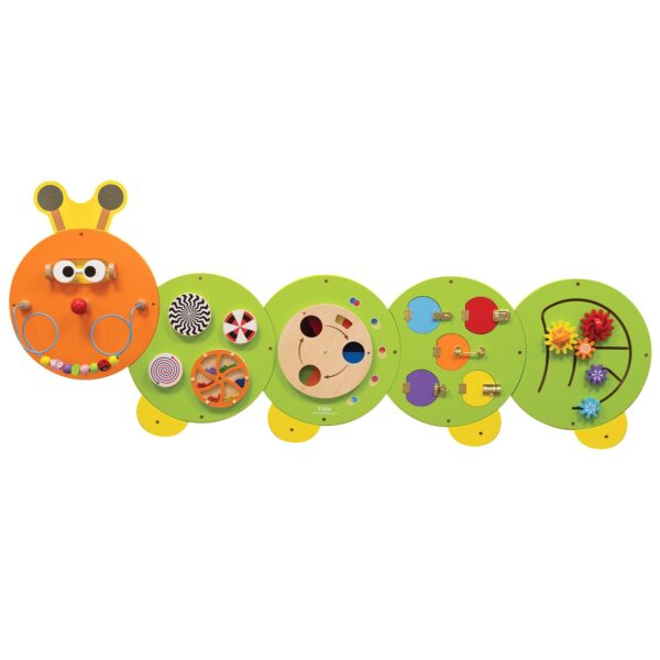 Мултифункционална играчка за стена - Гъсеница от Viga toys-bellamiestore