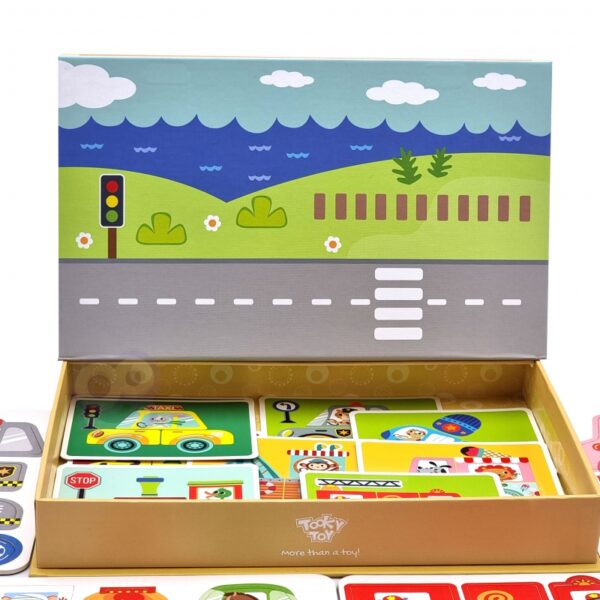 Tooky toy Магнитна книга превозни средства-bellamiestore