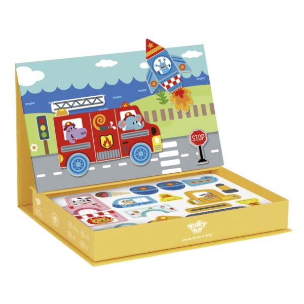Tooky toy Магнитна книга превозни средства-bellamiestore