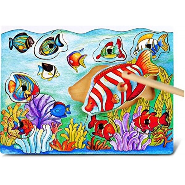 Viga детски пъзел за ловене на рибки-bellamiestore