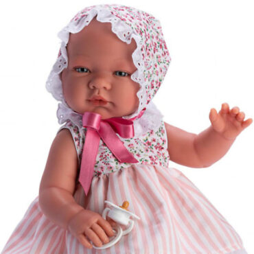 Asi бебе Мария с лятна рокличка и шапка-bellamiestore