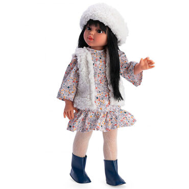 Asi красива кукла Сабрина с цветна рокля и шапка-bellamiestore