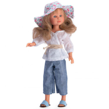 Asi кукла Силия с дънков панталон и шапка-bellamiestore