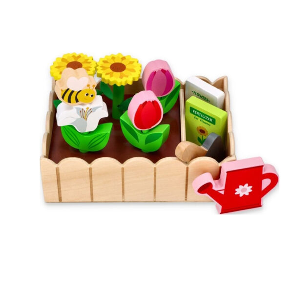 Дървена играчка - Моята цветна градина-bellamiestore