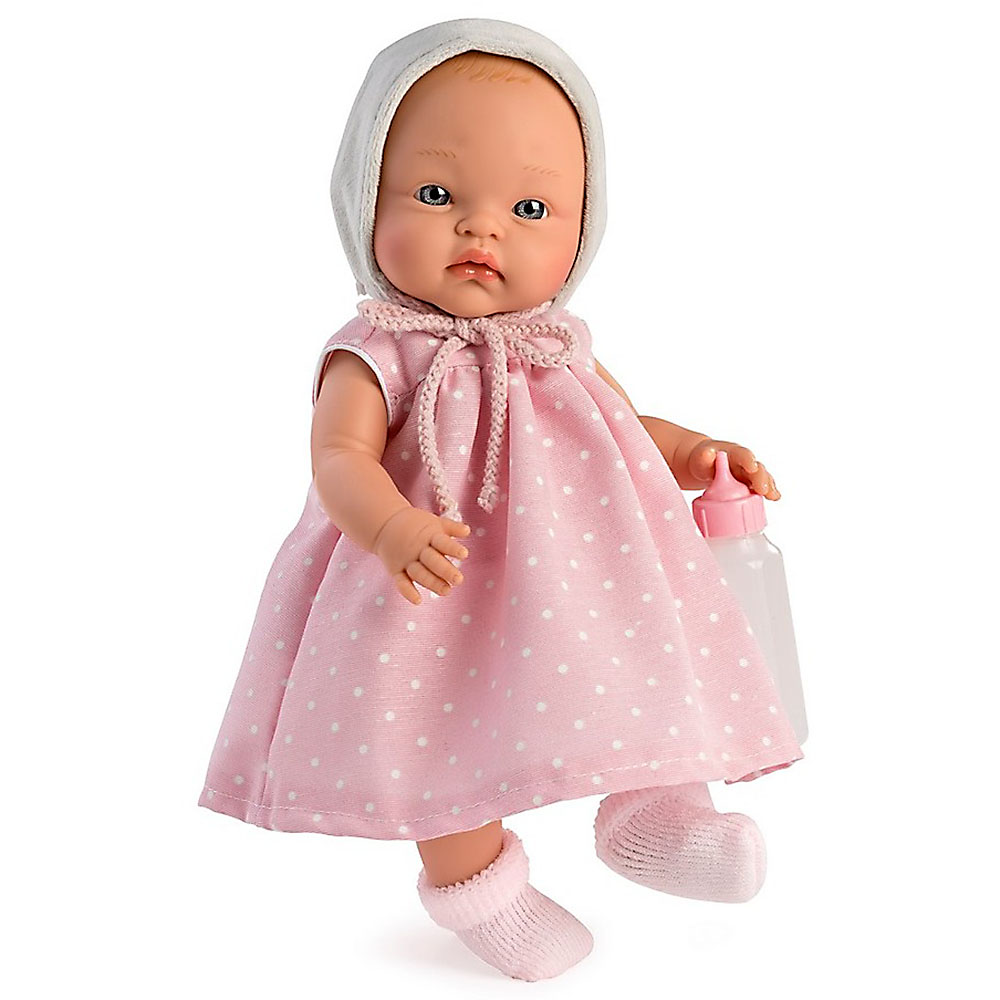 Кукла Алекс с розова рокла ня цветя Asi-bellamiestore