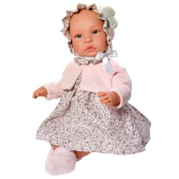 Сладката кукличка - Бебе Лея с рокля на цветчета-bellamiestore