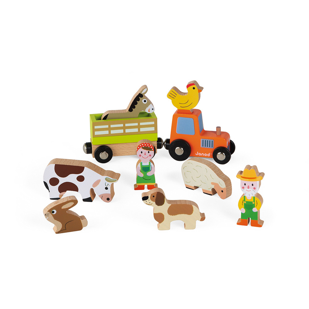 Дървена играчка - Ферма за животни от Janod-bellamiestore