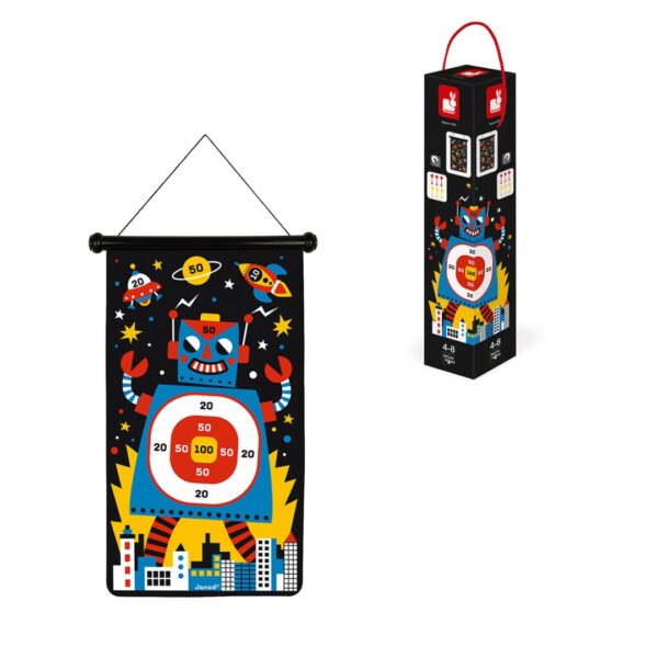 Забавна игра - Магнитен дартс за деца Роботи-bellamiestore