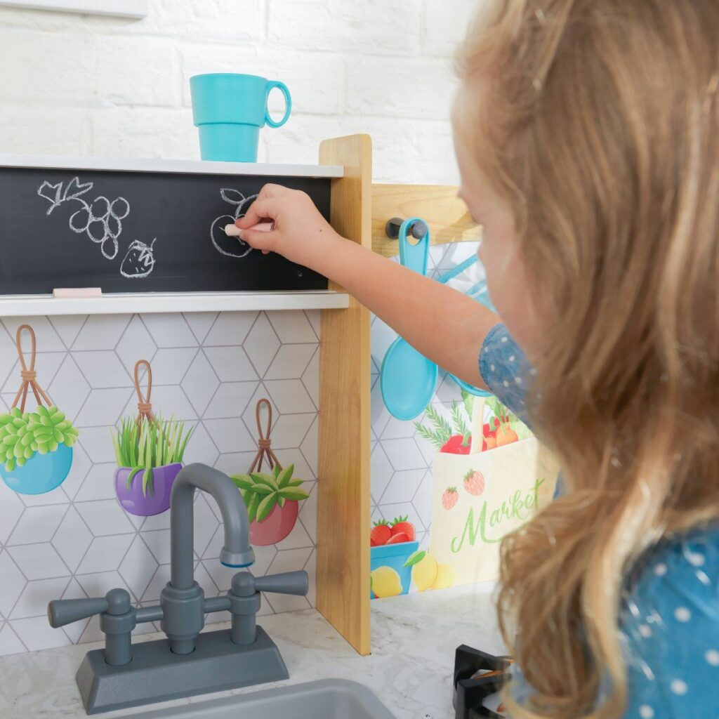 Свежа детска дървена кухня за игра - Kidkraft-bellamiestore