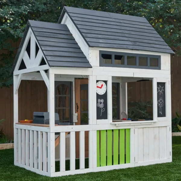 Детска дървена къща за игра в бяло KidKraft-bellamiestore