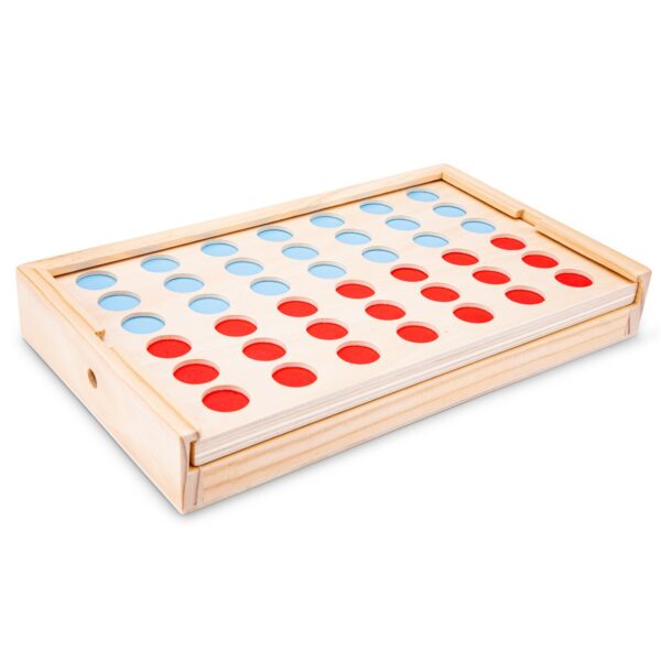 Дървена настолна игра - Четири в редица-bellamiestore