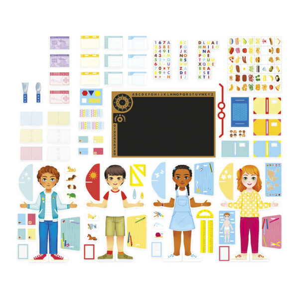 Janod Образователна игра- Един ден в училище-bellamiestore