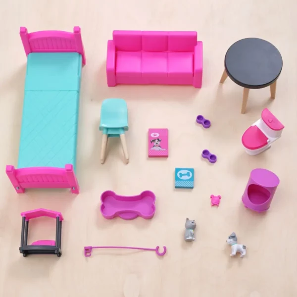 Перфектна дървена къща за кукли и домашни любимци-bellamiestore